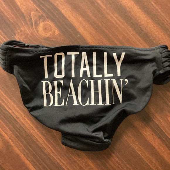 🚨 FINAL DROP- Totally Beachin’ xsmall Victoria secret black bikini bottoms - Picture 3 of 6
